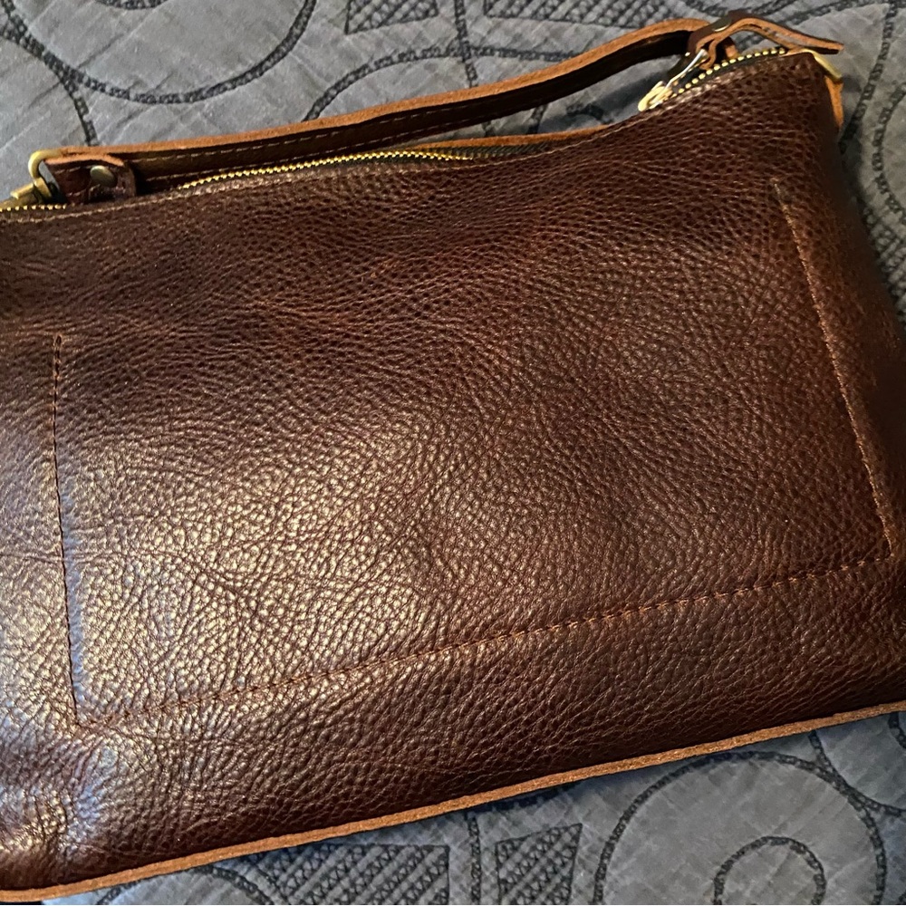 PORTLAND LEATHER Poppy Purse Large Coldbrew - Picture 7 of 10